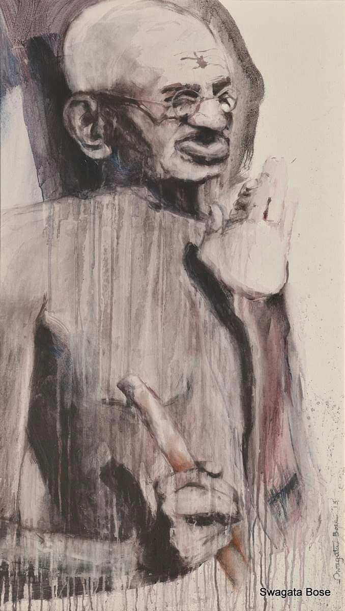 Portrait painting by Swagata Bose